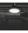 Mikrowellensensor für Hallenstrahler - IP65, 1-10V dimmbar, 360°, Schwarz, 5 Jahre Garantie