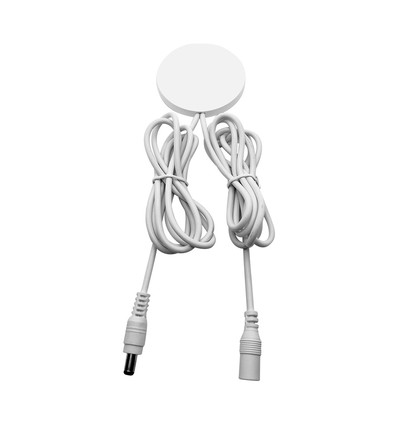 Verdeckter Touch-Dimmer für LED-Streifen - Weiß, 12V/24V, bis 2,5cm Materialstärke