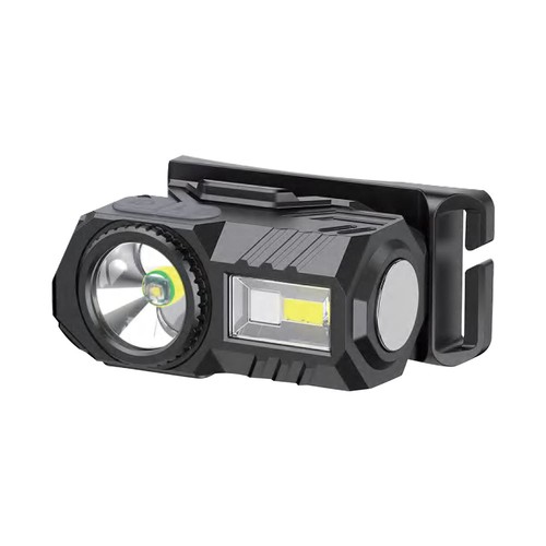 3W LED Stirnlampe - IP43, weißes und RGB-Licht, 8 Lichtfunktionen, inkl. Halterung