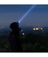 3W LED Stirnlampe - IP43, weißes und RGB-Licht, 8 Lichtfunktionen, inkl. Halterung