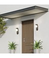 Designer G9 Wandleuchte - Schwarz, Stahl und Glas, max. 5W LED, IP20 Innenbereich