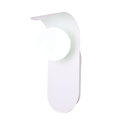 G9 Wandleuchte aus Gips - Weiß, 95x120x250mm, ohne Leuchtmittel, IP20 Innenbereich