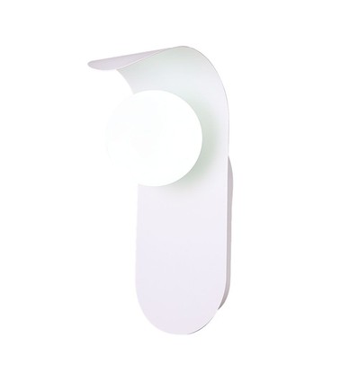 G9 Wandleuchte aus Gips - Weiß, 95x120x250mm, ohne Leuchtmittel, IP20 Innenbereich