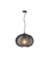 E27 Designer Pendelleuchte - Mattschwarz, Ø40cm, ohne Leuchtmittel