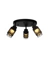 18W LED Designer Deckenleuchte - Ø30cm, 3000K, Mattschwarz, IP20 Innenbereich