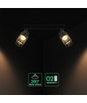 585x211mm VT-89012 Deckenleuchte 12W - LED, dekorativ, 3000K, matt schwarz