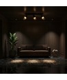 18W LED Designer Deckenleuchte mit 3 Spots - 2160lm, 3000K, Mattschwarz, verstellbar, inkl. Leuchtmittel