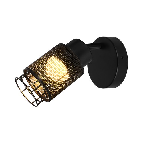 6W Designer Wandleuchte - Mattschwarz, 3000K, 720lm, IP20 Innenbereich, inkl. Leuchtmittel