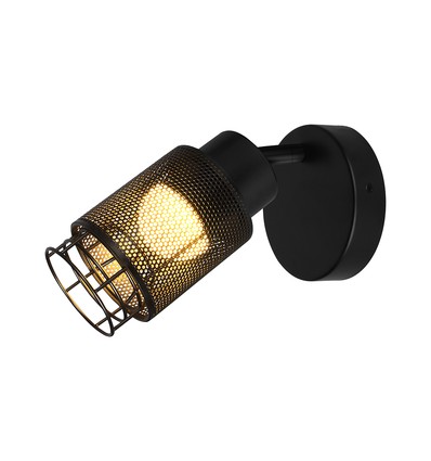 6W Designer Wandleuchte - Mattschwarz, 3000K, 720lm, IP20 Innenbereich, inkl. Leuchtmittel