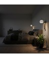 190x120x430 mm VT-89021 Wandleuchte 10W - LED, dekorativ, 3000K, gebürstetes Nickel + weiß