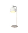 10W dekorative LED Tischleuchte - Ø16 x 44 cm, 1200lm, Nickel gebürstet und weiß, 3000K
