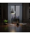 10W dekorative LED Tischleuchte - Ø16 x 44 cm, 1200lm, Nickel gebürstet und weiß, 3000K