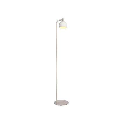 10W Designer Stehleuchte - 1200lm, 120lm/W, 3000K, Nickel gebürstet, Höhe 141cm