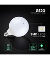 E27 22W LED G120 Globe Birne - Samsung LED Chip, 2650lm, weißer Kunststoff, warmweiß