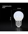 E27 3,7W LED Tropfenlampe - G45, 180°, ersetzt 25W