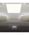 60x60 Backlit LED-Panel, 40W - 120 lm/W, Slim, 18mm hoch, weißer Rahmen