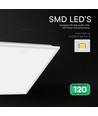 60x60 LED Panel, 40W - 120 lm/W, 5 Jahre Garantie, weißer Rahmen