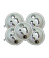 5 Stk. GU10 Fassung aus Keramik - Inkl. 15cm Silikonkabel, 2A