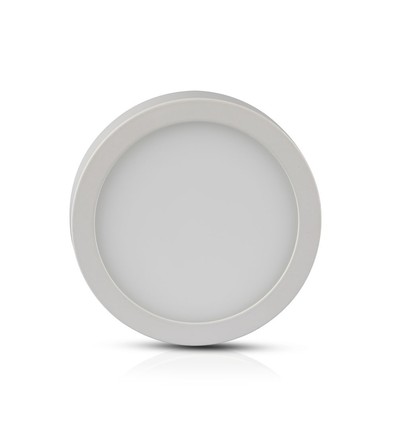 6W Ø9cm LED Deckenleuchte - 4000K, 420lm, weißer Rand, rund, inkl. Leuchtmittel