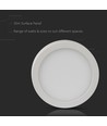 6W Ø9cm LED Deckenleuchte - 4000K, 420lm, weißer Rand, rund, inkl. Leuchtmittel