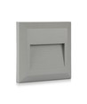 2W LED Einbau-Wandleuchte - IP65, 12,4 x 12,4 cm, schwarz, quadratisch, 4000K, Step Light