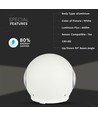 VT-836 LED Wandleuchte 6W - auf und ab, 3000K, weißes Gehäuse, IP65