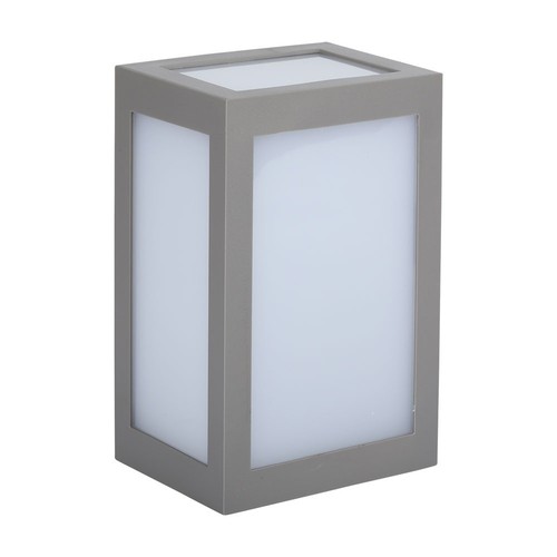 12W LED Wandleuchte, grau - 750lm, 6400K, kaltweiß