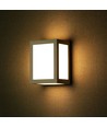 12W LED Wandleuchte, grau - 750lm, 6400K, kaltweiß