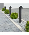 GU10 Gartenleuchte mit verstellbarem Kopf - Schwarz, 117cm, IP44, Aluminium, ohne Leuchtmittel