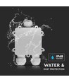 Wasserdichte 3-Wege Abzweigdose, Weiß - IP68, 450V, 24A, UV-beständig, Außenbereich