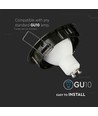 GU10 Einbaustrahler - Rund, Gold, Zink, Loch: Ø7,5 cm, Maße: Ø8,2 cm, IP20 Innenbereich, ohne Leuchtmittel