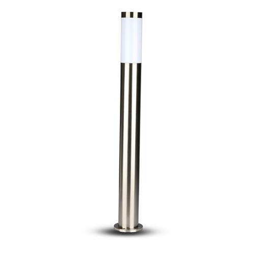 110cm LED Gartenlampe mit Sensor - E27 Fassung, IP44, Edelstahl, PIR Sensor, Anthrazitgrau