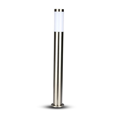 110cm LED Gartenlampe mit Sensor - E27 Fassung, IP44, Edelstahl, PIR Sensor, Anthrazitgrau