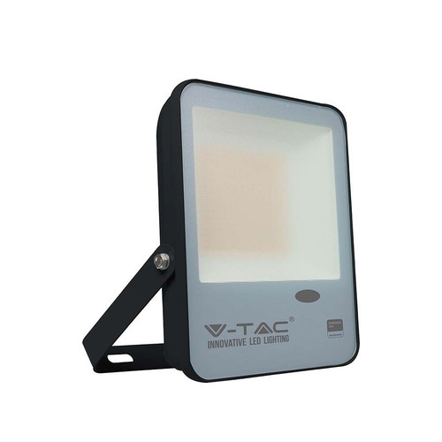 30W LED Fluter mit Dämmerungsschalter - Samsung LED chip, 100lm/W, IP65, kaltweiß, schwarzes Gehäuse