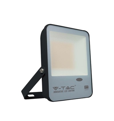 30W LED Fluter mit Dämmerungsschalter - Samsung LED chip, 100lm/W, IP65, kaltweiß, schwarzes Gehäuse