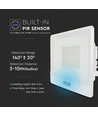 50W LED Fluter mit Sensor, Samsung LED chip - IP65, weiß, 4000lm, 100 Grad Abstrahlwinkel