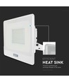 50W LED Fluter mit Sensor, Samsung LED chip - IP65, weiß, 4000lm, 100 Grad Abstrahlwinkel