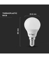 3er Pack E14 4,5W LED Tropfenlampe - P45, 4000K, ersetzt 40W