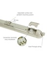 120cm 38W LIMEA GIGANT wasserdichte komplette LED Wannenleuchte - 174lm/W, IP65, IK10, 4000K