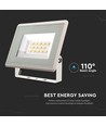 10W LED Fluter - IP65, weiß, 3000K, 110 Grad, Außenbereich