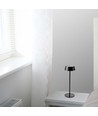 2W wiederaufladbare LED Tischleuchte, IP54 - 200lm, dimmbar, Touch, 8-10 Stunden Akku, schwarzes Finish