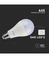 A65 VT-2015 LED 15W E27 - Kunststofflampe, 6500K, 200°, 3 Stk./Packung