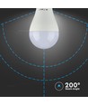 A65 VT-2015 LED 15W E27 - Kunststofflampe, 6500K, 200°, 3 Stk./Packung