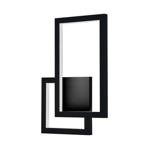 20W LED Wandleuchte - Schwarz, geometrisches Design, 3000K, IP20, 2660lm