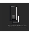 20W LED Wandleuchte - Schwarz, geometrisches Design, 3000K, IP20, 2660lm
