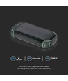 30.000mAh Solar Powerbank mit kabellosem Laden, 20W - Schwarz, 111Wh, Aluminium, USB-C PD, Solarpanel