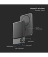 10000mAh kabellose magnetische Powerbank, 20W - Ultradünn, Aluminium, MagSafe, Digitaldisplay, Space Grey