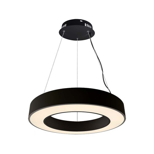 60cm 50W dimmbare LED Pendelleuchte - 122lm/W, 6100lm, schwarzer Ring, 4000K, TRIAC dimmbar