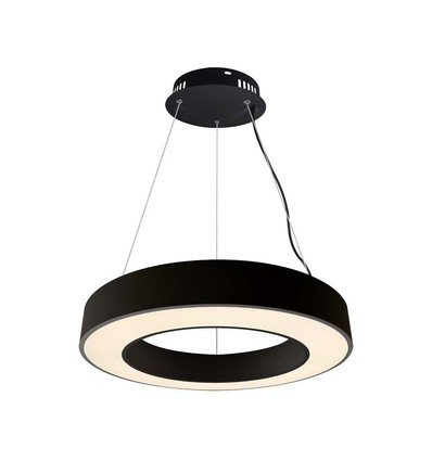 60cm 50W dimmbare LED Pendelleuchte - 122lm/W, 6100lm, schwarzer Ring, 4000K, TRIAC dimmbar