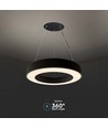 60cm 50W dimmbare LED Pendelleuchte - 122lm/W, 6100lm, schwarzer Ring, 4000K, TRIAC dimmbar